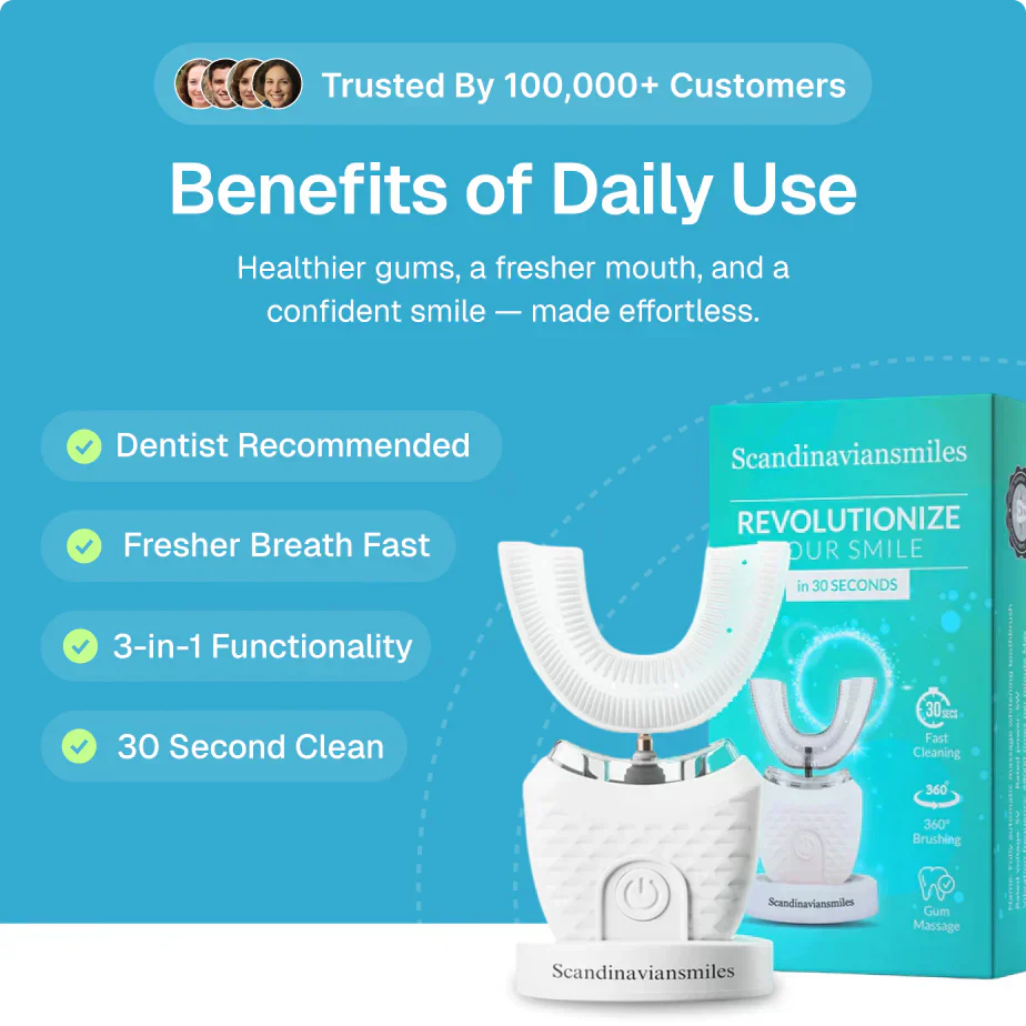 lusailstore | Adult U-shaped Electric Toothbrush