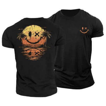 Ray™ | Grafisk T-shirt “Smiley Sea”