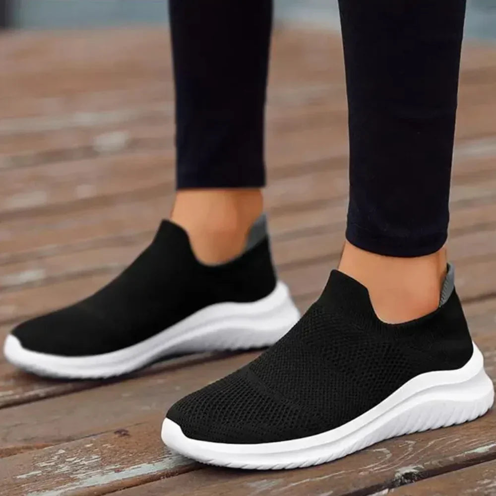 Sneakers ortopedyczne na wsiadanie | Ostateczny komfort | Stylowe i wspierające-35-Czarnobiały-Trend Polska