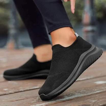 Sneakers ortopedyczne na wsiadanie | Ostateczny komfort | Stylowe i wspierające-35-Czarny-Trend Polska