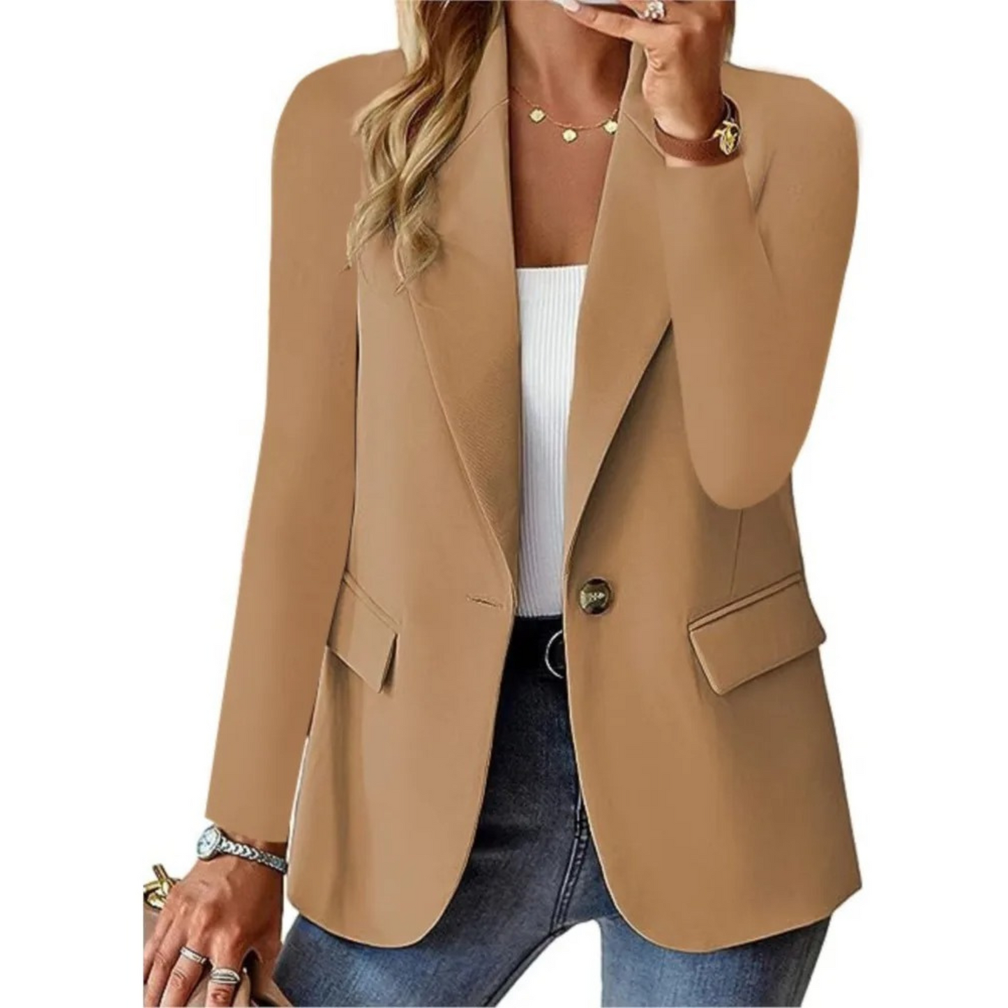 Sofie | Damenblazer mit Taschen und Knöpfen