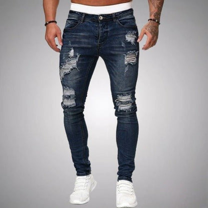 Men’s Stretch Ripped Jeans – Slim Fit Comfortable Stylish Durable Casual Everyday Denim