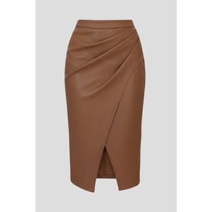 Soraya | Damen Midirock Plissee Mit Schlitz