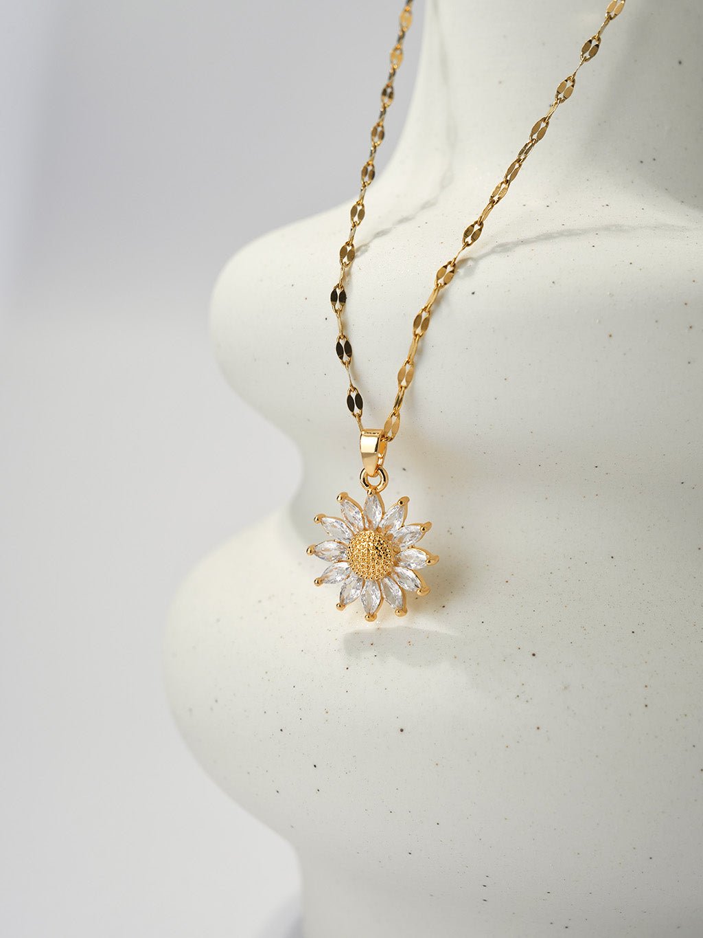 Tournesol – Collier en or éclatant