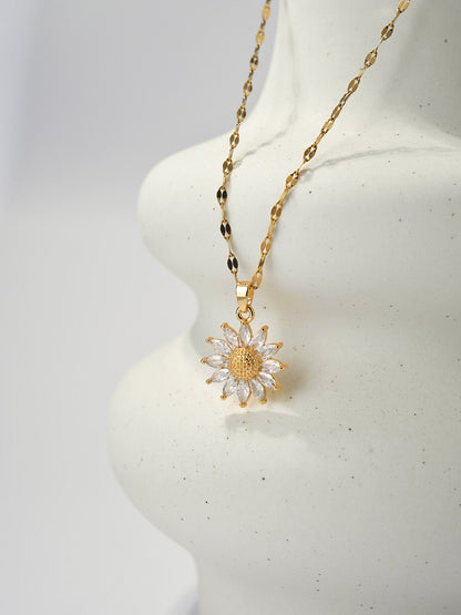 Tournesol – Collier en or éclatant