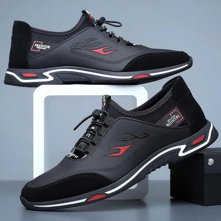 Sportowe męskie sneakersy - StrideLux-Niebieski-39-Trend Polska