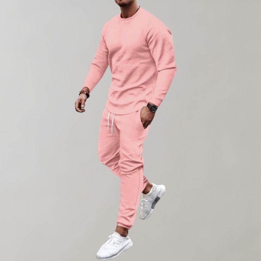 Sportowy Zestaw Męski - Finn-Różowy-S-Trend Polska