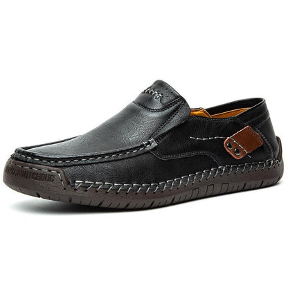 🔥Pustende kalveskinn🔥Klassiske, komfortable skinnsko for menn👞