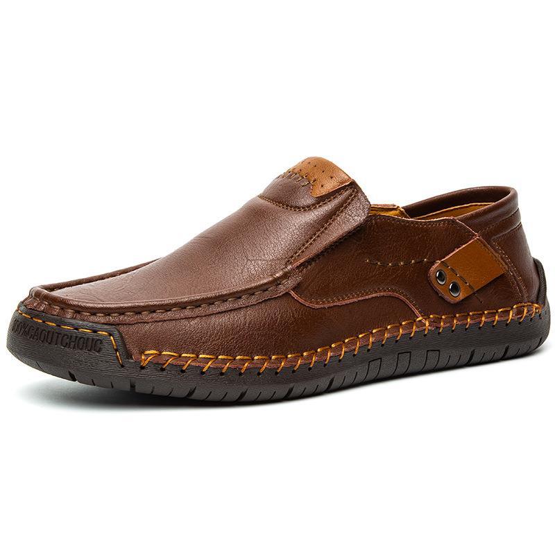 🔥Pustende kalveskinn🔥Klassiske, komfortable skinnsko for menn👞
