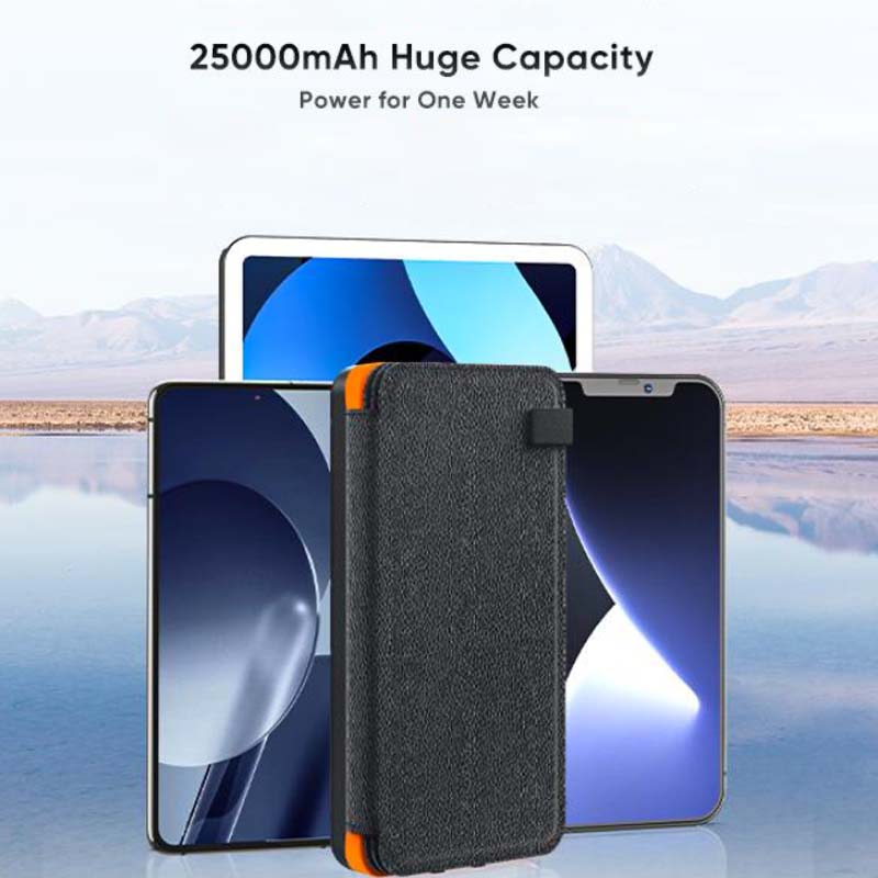 Solar power bank with 4 panels and 3 USB outputs – SunCore