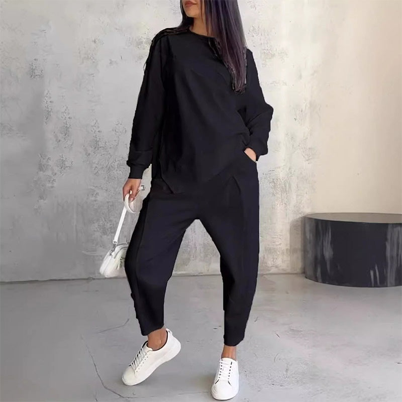 Ida – Fashionabelt sæt med iøjnefaldende sweatshirt og bukser