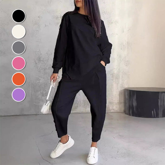 Ida – Fashionabelt sæt med iøjnefaldende sweatshirt og bukser