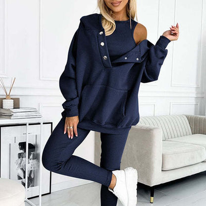 ⏳Time-limited Special £25.99⏰Hooded Casual and Comfortable Sweatshirt Suit