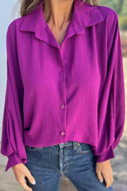Nova | Soft Touch Lantern-Sleeve Shirt