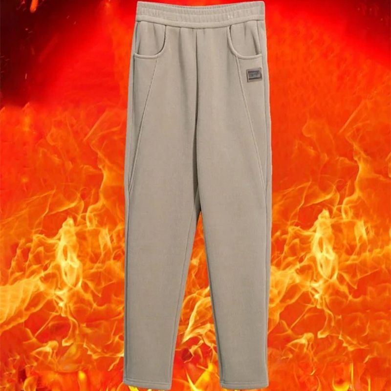 🔥 50 % RABAT! 💫 VARME DAMEBUKSER – Høj talje og fleecefor, optimal komfort til vinteren, ideelle til sport og fritid ❄️👖