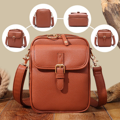 Vintage Mini-Umhängetasche mit RFID-Schutz