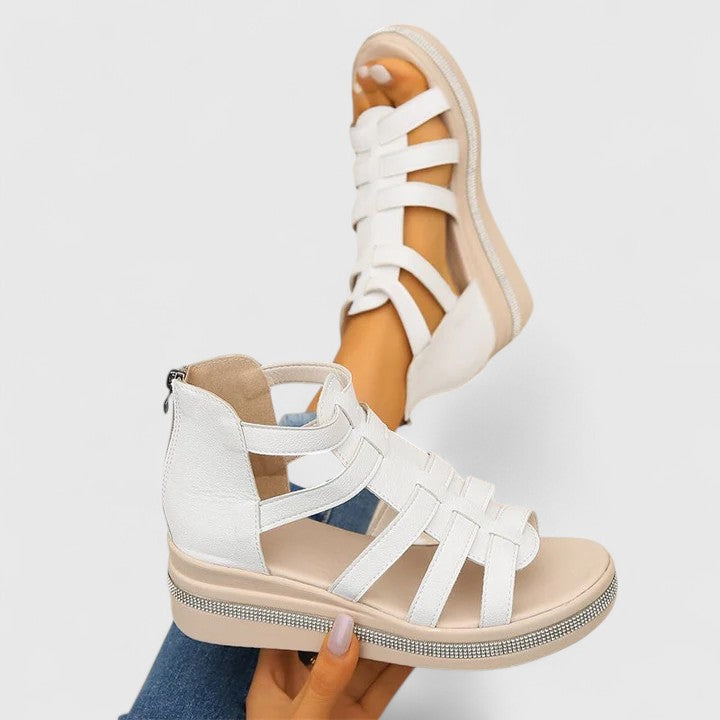 Kendall orthopädische Strass-Sandalen – Ultimativer Tragekomfort mit funkelnden Kristallen