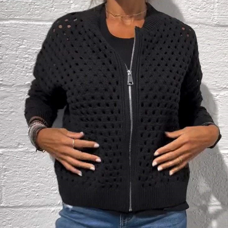 Raluca - Giacca Casual In Maglia Con Zip