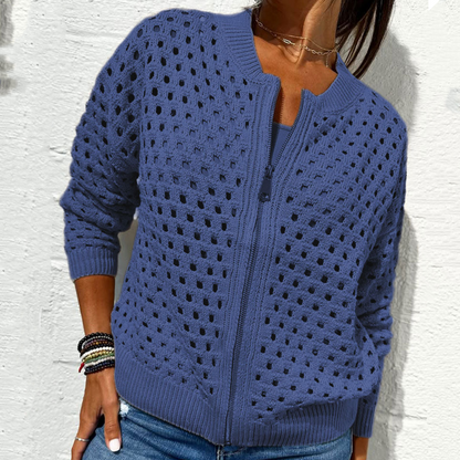 Raluca - Giacca Casual In Maglia Con Zip