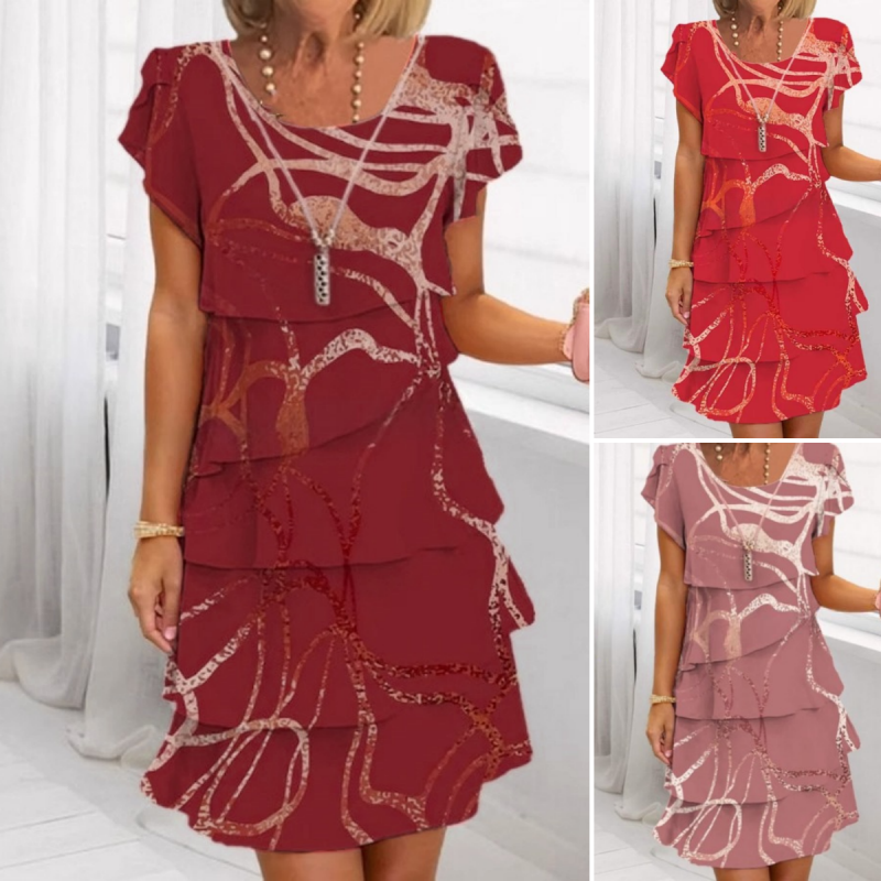 Emarie | Fashionable Damenkleid mit Verspieltem Volant-Saum