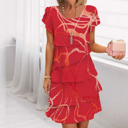 Emarie | Fashionable Damenkleid mit Verspieltem Volant-Saum