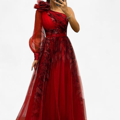 Alma Maxi Dress – Elegant, Unique & Effortlessly Chic Red | Cow Clothing