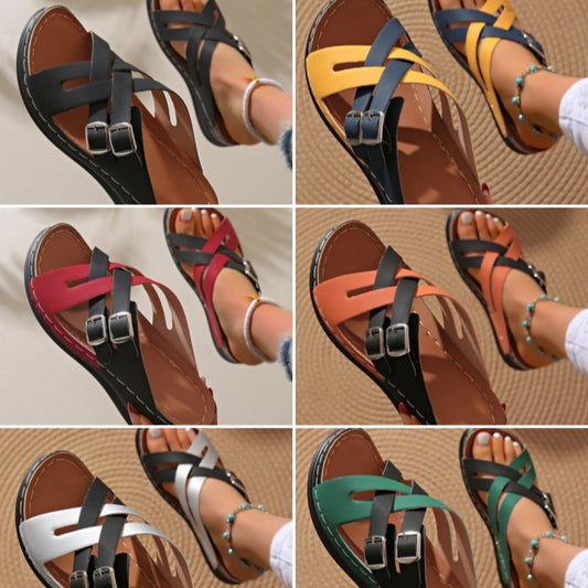 Gürtel-Sandalen für Damen mit dicker Sohle – Das aktuelle Modetrend! - Roborro