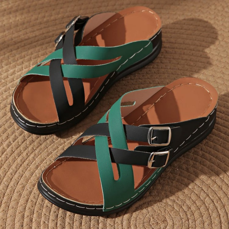 Gürtel-Sandalen für Damen mit dicker Sohle – Das aktuelle Modetrend! - Roborro