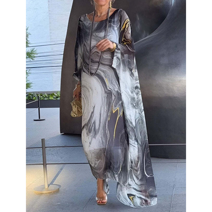 Robe Femme Longue Chiffon Fluide Ample Élégante Été Confort