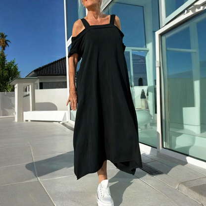 Phaedra™ - Robe maxi femme élégante et confortable à épaules dénudées