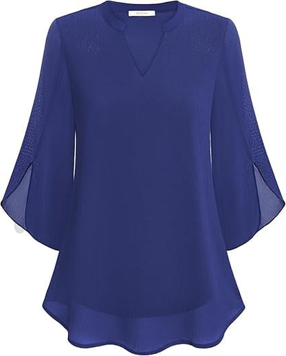 Zanyelle - Soft-Touch Layered Blouse