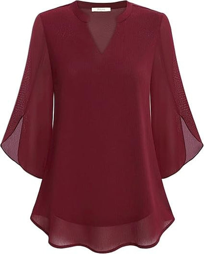 Zanyelle - Soft-Touch Layered Blouse