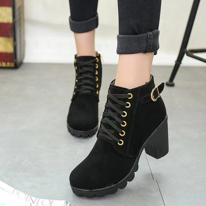 Elowan Lace-Up Heel Boots