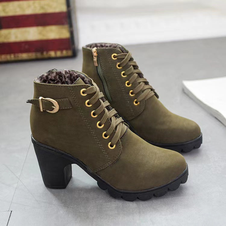 Elowan Lace-Up Heel Boots