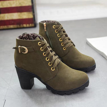 Elowan Lace-Up Heel Boots