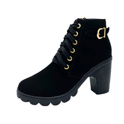 Elowan Lace-Up Heel Boots