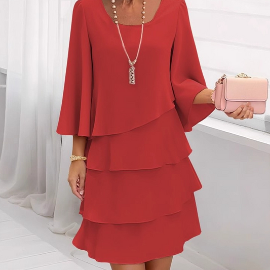 Ishari - Vestido Elegante Con Escote Cuadrado