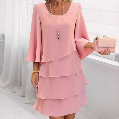 Ishari - Vestido Elegante Con Escote Cuadrado