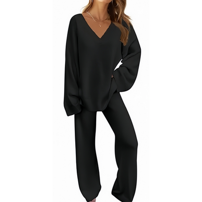 Carla™ V-Neck Long Sleeve Sweater & Pants Set