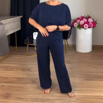Elegant 3-delt sett som består av en lang cardigan, en topp og en bukse