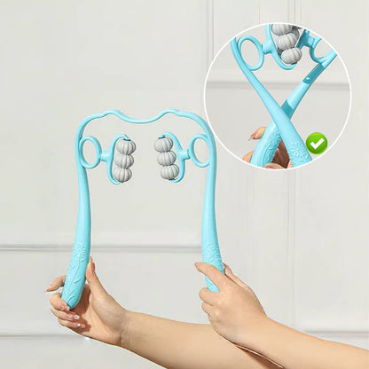RelaxPro™ | Nackenmassagegerät – Manuelle Massage für Nacken, Rücken & Schultern mit TPR-Massagebällen
