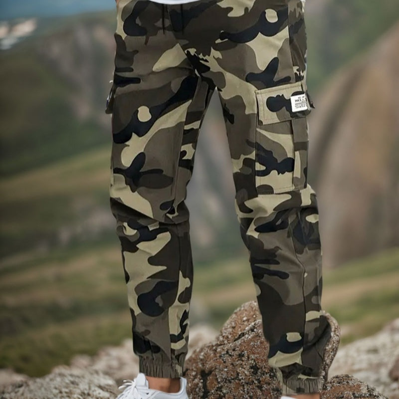 Rafael | Camouflage Cargo Hose mit Schlanker Passform