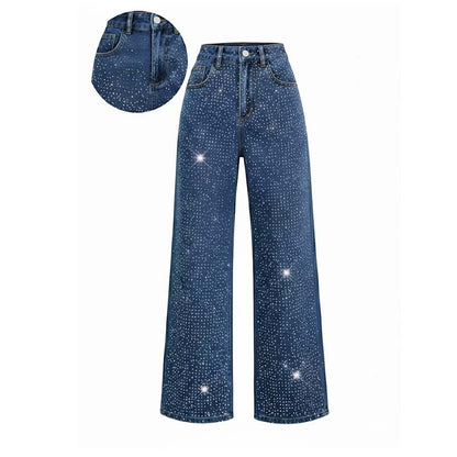 Lunessavelle™ - Jeans Pour Femmes Élégants Avec Strass