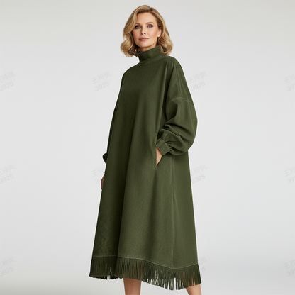 Loretta | Lässiges Kleid aus festem Kunstwildleder