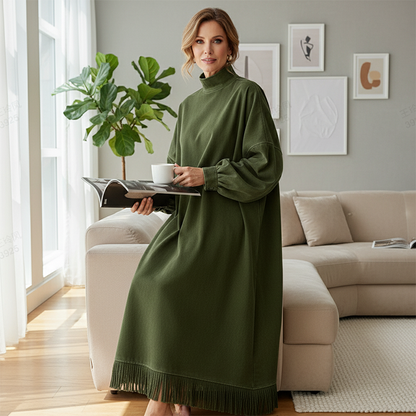 Loretta | Lässiges Kleid aus festem Kunstwildleder