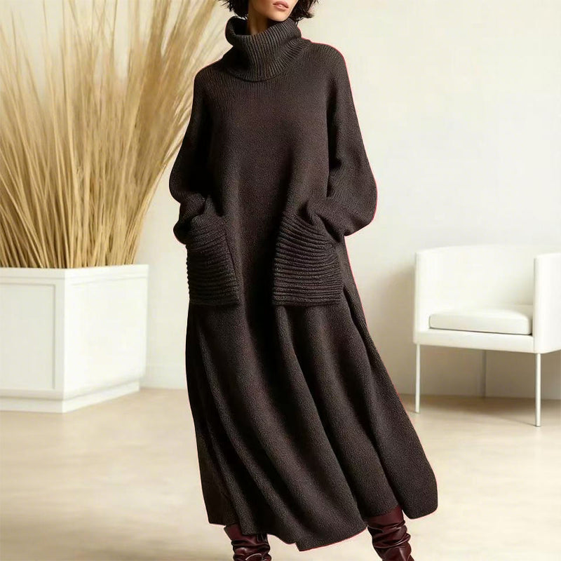 🎁2026 New Arrivals 70% OFF💥Women's Turtleneck Long Sleeve Knit Sweater Dress
