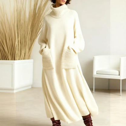 🎁2026 New Arrivals 70% OFF💥Women's Turtleneck Long Sleeve Knit Sweater Dress