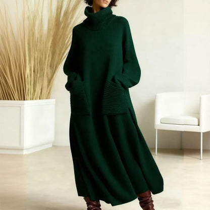🎁2026 New Arrivals 70% OFF💥Women's Turtleneck Long Sleeve Knit Sweater Dress