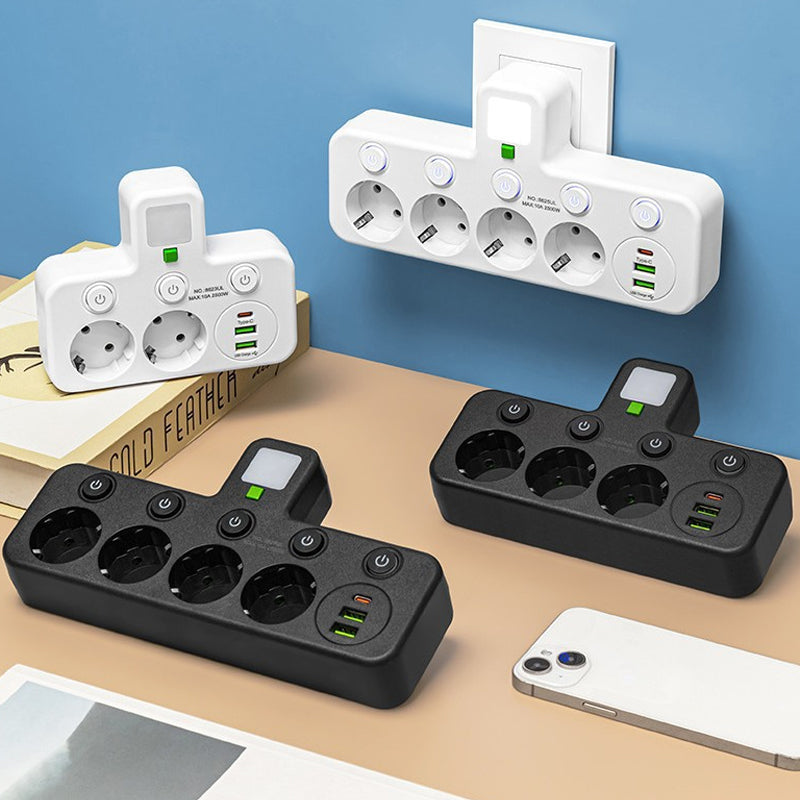 Daan™ | Slimme Stekkerdoos met USB-Poorten