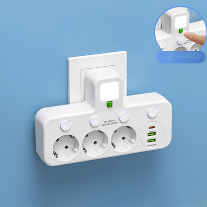 Daan™ | Slimme Stekkerdoos met USB-Poorten